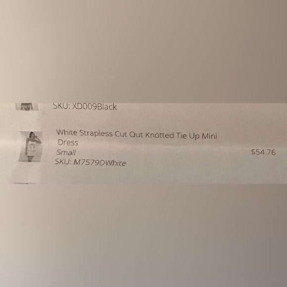 STRAPLESS CUT OUT KNOTTED DRESS - Picture 3 of 3